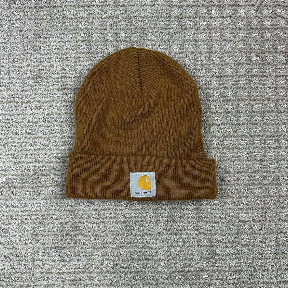 Carhartt Brown Acrylic Watch Hat Beanie Made in USA A18BRN One Size Fits All